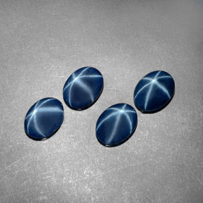 Achetez naturel ct Bleu Saphir Étoilé gems, Coupe ovale, En provenance Thaïlande chez GemSelect. En stock, livraison internationale!