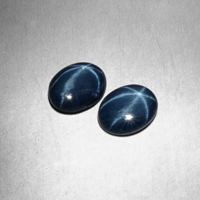 Achetez naturel ct bleue saphir étoilé gems, coupe ovale, en provenance thaïlande chez gemselect. en stock, livraison internationale!