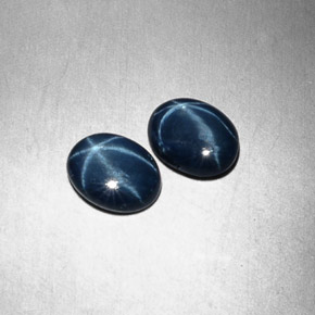 Achetez naturel ct bleue saphir étoilé gems, coupe ovale, en provenance thaïlande chez gemselect. en stock, livraison internationale!