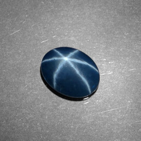 Saphir Étoilé Bleu naturelle Coupe ovale, 1.00 ct, Opaque