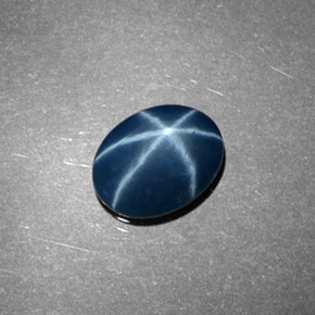 Saphir Étoilé Bleu naturelle Coupe ovale, 1.00 ct, Opaque