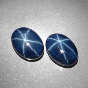 Achetez naturel ct bleue saphir étoilé gems, coupe ovale, en provenance thaïlande chez gemselect. en stock, livraison internationale!
