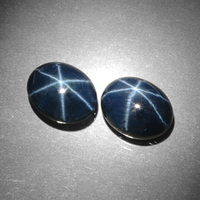 Achetez naturel ct bleue saphir étoilé gems, coupe ovale, en provenance thaïlande chez gemselect. en stock, livraison internationale!
