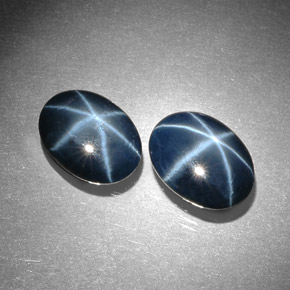 Achetez naturel ct Bleu Saphir Étoilé gems, Coupe ovale, En provenance Thaïlande chez GemSelect. En stock, livraison internationale!