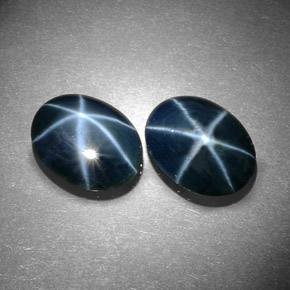 Achetez naturel ct bleue saphir étoilé gems, coupe ovale, en provenance thaïlande chez gemselect. en stock, livraison internationale!