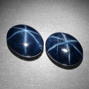 Achetez naturel ct Bleu Saphir Étoilé gems, Coupe ovale, En provenance Thaïlande chez GemSelect. En stock, livraison internationale!