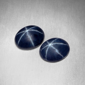 Achetez naturel ct bleue saphir étoilé gems, coupe ovale, en provenance thaïlande chez gemselect. en stock, livraison internationale!