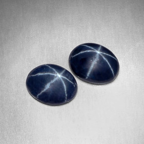 Achetez naturel ct bleue saphir étoilé gems, coupe ovale, en provenance thaïlande chez gemselect. en stock, livraison internationale!