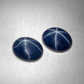 Achetez naturel ct bleue saphir étoilé gems, coupe ovale, en provenance thaïlande chez gemselect. en stock, livraison internationale!