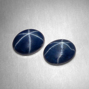 Achetez naturel ct bleue saphir étoilé gems, coupe ovale, en provenance thaïlande chez gemselect. en stock, livraison internationale!