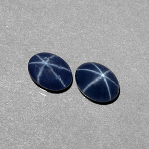 Achetez naturel ct bleue saphir étoilé gems, coupe ovale, en provenance thaïlande chez gemselect. en stock, livraison internationale!