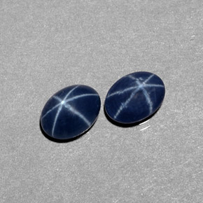 Achetez naturel ct bleue saphir étoilé gems, coupe ovale, en provenance thaïlande chez gemselect. en stock, livraison internationale!