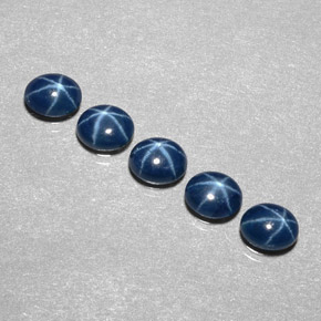 Achetez naturel ct bleue saphir étoilé gems, coupe ovale, en provenance thaïlande chez gemselect. en stock, livraison internationale!