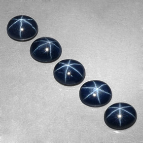 Achetez naturel ct bleue saphir étoilé gems, coupe ovale, en provenance thaïlande chez gemselect. en stock, livraison internationale!