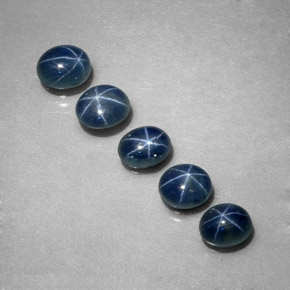 Achetez naturel ct bleue saphir étoilé gems, coupe ovale, en provenance thaïlande chez gemselect. en stock, livraison internationale!