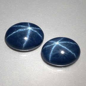 Achetez naturel ct Bleu Saphir Étoilé gems, Coupe ovale, En provenance Thaïlande chez GemSelect. En stock, livraison internationale!