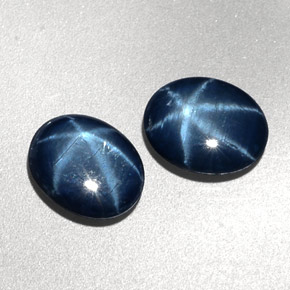 Achetez naturel ct bleue saphir étoilé gems, coupe ovale, en provenance thaïlande chez gemselect. en stock, livraison internationale!