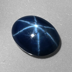 Saphir Étoilé Bleu naturelle Coupe ovale, 2.27 ct, Opaque