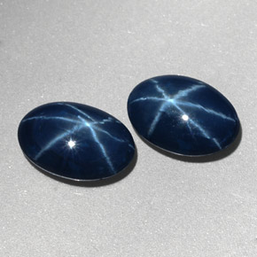 Achetez naturel ct bleue saphir étoilé gems, coupe ovale, en provenance thaïlande chez gemselect. en stock, livraison internationale!