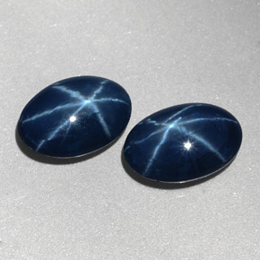 Achetez naturel ct bleue saphir étoilé gems, coupe ovale, en provenance thaïlande chez gemselect. en stock, livraison internationale!