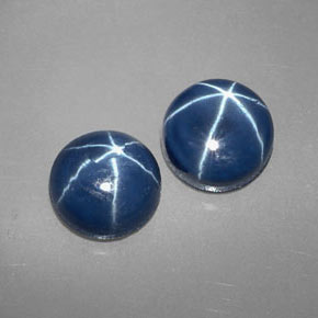 Achetez naturel ct Bleu Saphir Étoilé gems, Coupe roude, En provenance Thaïlande chez GemSelect. En stock, livraison internationale!