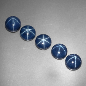 Achetez naturel ct bleue saphir étoilé gems, coupe roude, en provenance thaïlande chez gemselect. en stock, livraison internationale!