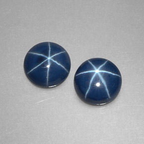 Achetez naturel ct bleue saphir étoilé gems, coupe roude, en provenance thaïlande chez gemselect. en stock, livraison internationale!
