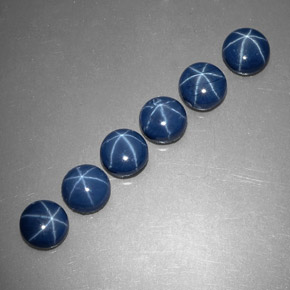 Achetez naturel ct bleue saphir étoilé gems, coupe roude, en provenance thaïlande chez gemselect. en stock, livraison internationale!