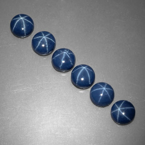 Achetez naturel ct bleue saphir étoilé gems, coupe roude, en provenance thaïlande chez gemselect. en stock, livraison internationale!