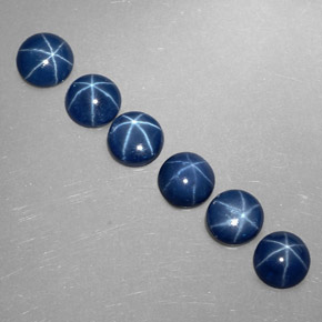 Achetez naturel ct Bleu Saphir Étoilé gems, Coupe roude, En provenance Thaïlande chez GemSelect. En stock, livraison internationale!