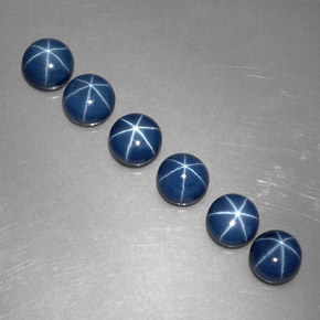 Achetez naturel ct Bleu Saphir Étoilé gems, Coupe roude, En provenance Thaïlande chez GemSelect. En stock, livraison internationale!