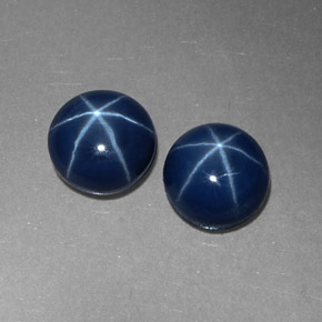 Achetez naturel ct bleue saphir étoilé gems, coupe roude, en provenance thaïlande chez gemselect. en stock, livraison internationale!