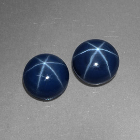 Achetez naturel ct bleue saphir étoilé gems, coupe roude, en provenance thaïlande chez gemselect. en stock, livraison internationale!