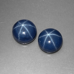 Achetez naturel ct bleue saphir étoilé gems, coupe roude, en provenance thaïlande chez gemselect. en stock, livraison internationale!