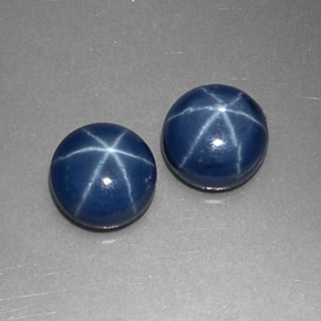Achetez naturel ct bleue saphir étoilé gems, coupe roude, en provenance thaïlande chez gemselect. en stock, livraison internationale!
