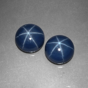 Achetez naturel ct Bleu Saphir Étoilé gems, Coupe roude, En provenance Thaïlande chez GemSelect. En stock, livraison internationale!