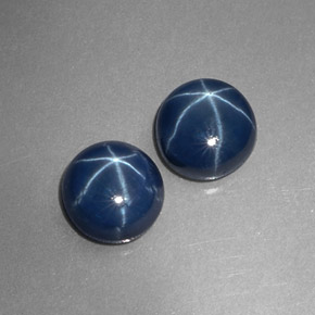 Achetez naturel ct bleue saphir étoilé gems, coupe roude, en provenance thaïlande chez gemselect. en stock, livraison internationale!