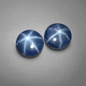 Achetez naturel ct bleue saphir étoilé gems, coupe roude, en provenance thaïlande chez gemselect. en stock, livraison internationale!
