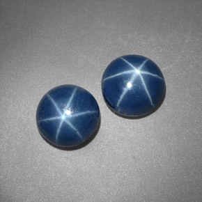 Achetez naturel ct bleue saphir étoilé gems, coupe roude, en provenance thaïlande chez gemselect. en stock, livraison internationale!