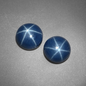 Achetez naturel ct bleue saphir étoilé gems, coupe roude, en provenance thaïlande chez gemselect. en stock, livraison internationale!