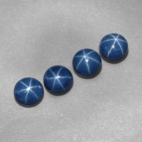 Achetez naturel ct Bleu Saphir Étoilé gems, Coupe roude, En provenance Thaïlande chez GemSelect. En stock, livraison internationale!