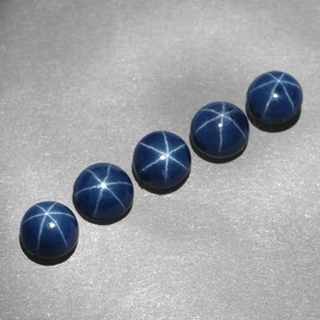 Achetez naturel ct bleue saphir étoilé gems, coupe roude, en provenance thaïlande chez gemselect. en stock, livraison internationale!