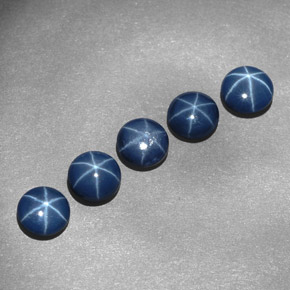 Achetez naturel ct bleue saphir étoilé gems, coupe roude, en provenance thaïlande chez gemselect. en stock, livraison internationale!