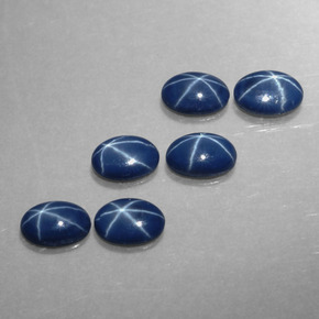 Achetez naturel ct bleue saphir étoilé gems, coupe ovale, en provenance thaïlande chez gemselect. en stock, livraison internationale!