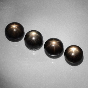 Achetez naturel ct Noire Saphir Étoilé gems, Coupe roude, En provenance Thaïlande chez GemSelect. En stock, livraison internationale!