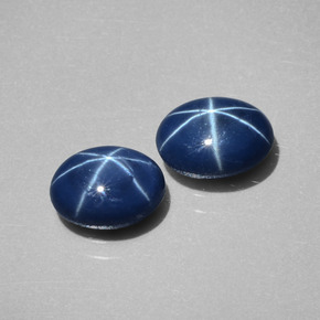 Achetez naturel ct bleue saphir étoilé gems, coupe ovale, en provenance thaïlande chez gemselect. en stock, livraison internationale!