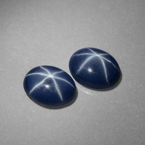 Achetez naturel ct bleue saphir étoilé gems, coupe ovale, en provenance thaïlande chez gemselect. en stock, livraison internationale!