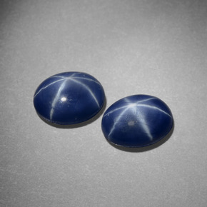 Achetez naturel ct bleue saphir étoilé gems, coupe ovale, en provenance thaïlande chez gemselect. en stock, livraison internationale!