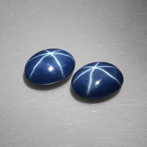 Achetez naturel ct bleue saphir étoilé gems, coupe ovale, en provenance thaïlande chez gemselect. en stock, livraison internationale!
