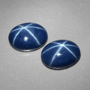 Achetez naturel ct bleue saphir étoilé gems, coupe ovale, en provenance thaïlande chez gemselect. en stock, livraison internationale!